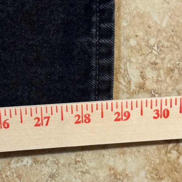 Vtg Levi's 550 Mens Black Relaxed Fit Tapered Leg Red Tab Jeans SZ 42 x 30 1996 - Picture 8 of 11